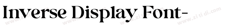 Inverse Display Font字体转换